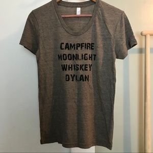 Campfire Moonlight Whiskey Dylan Tee Shirt Sz XL